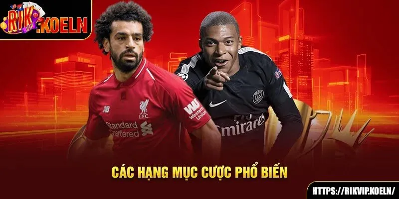 Các hạng mục cược phổ biến